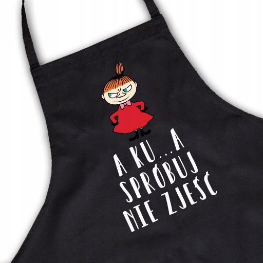 

Fartuch kuchenny Czarny Wzór Spróbuj nie zjeść 06