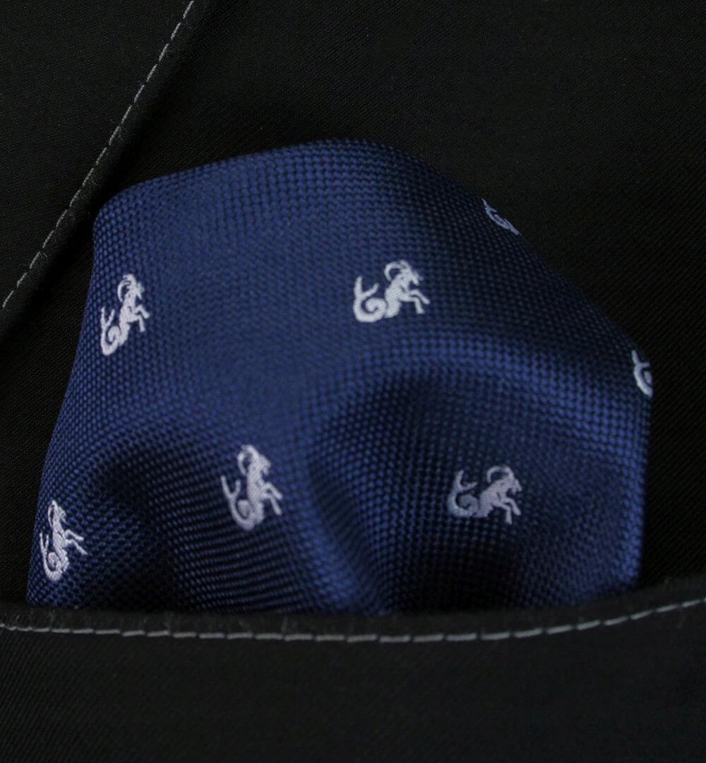 Elegancka Poszetka - Znaki Zodiaku: KOZIOROŻEC Płeć mężczyzna