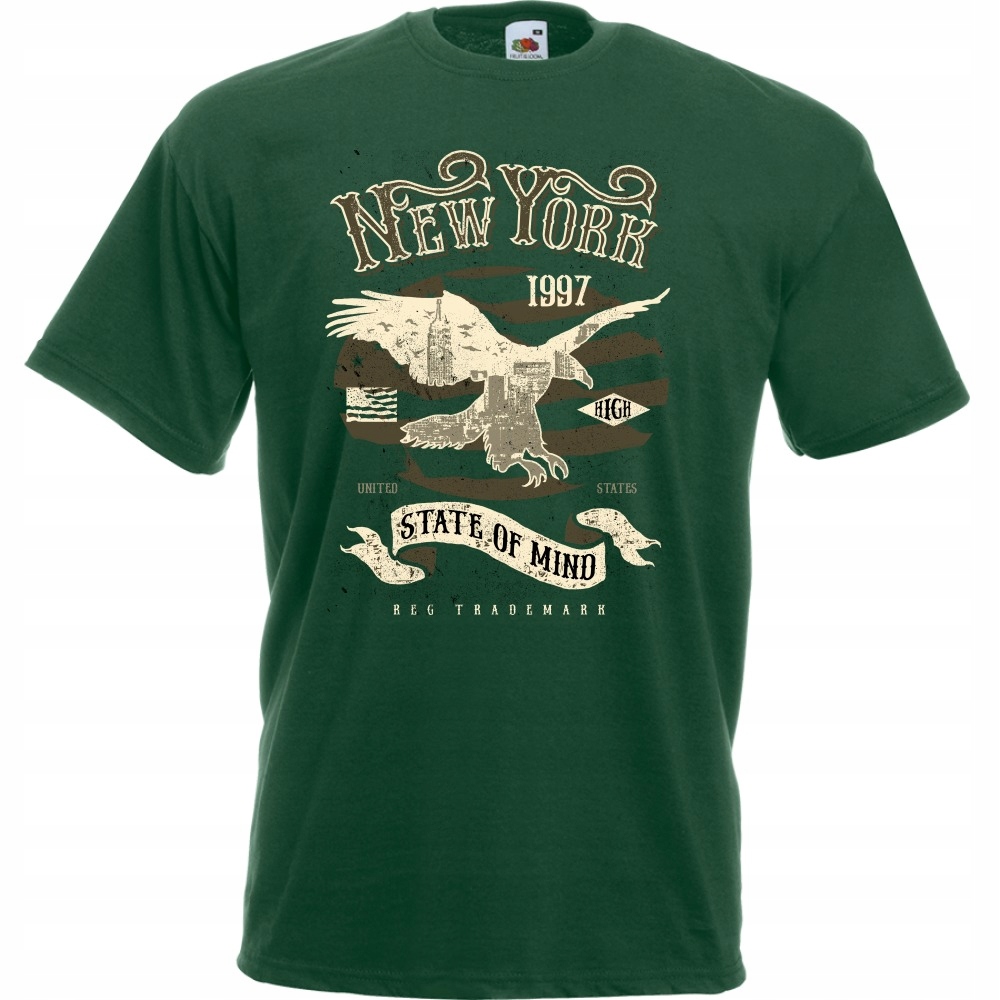 

Koszulka New York orzeł Usa Stany L butelkowa