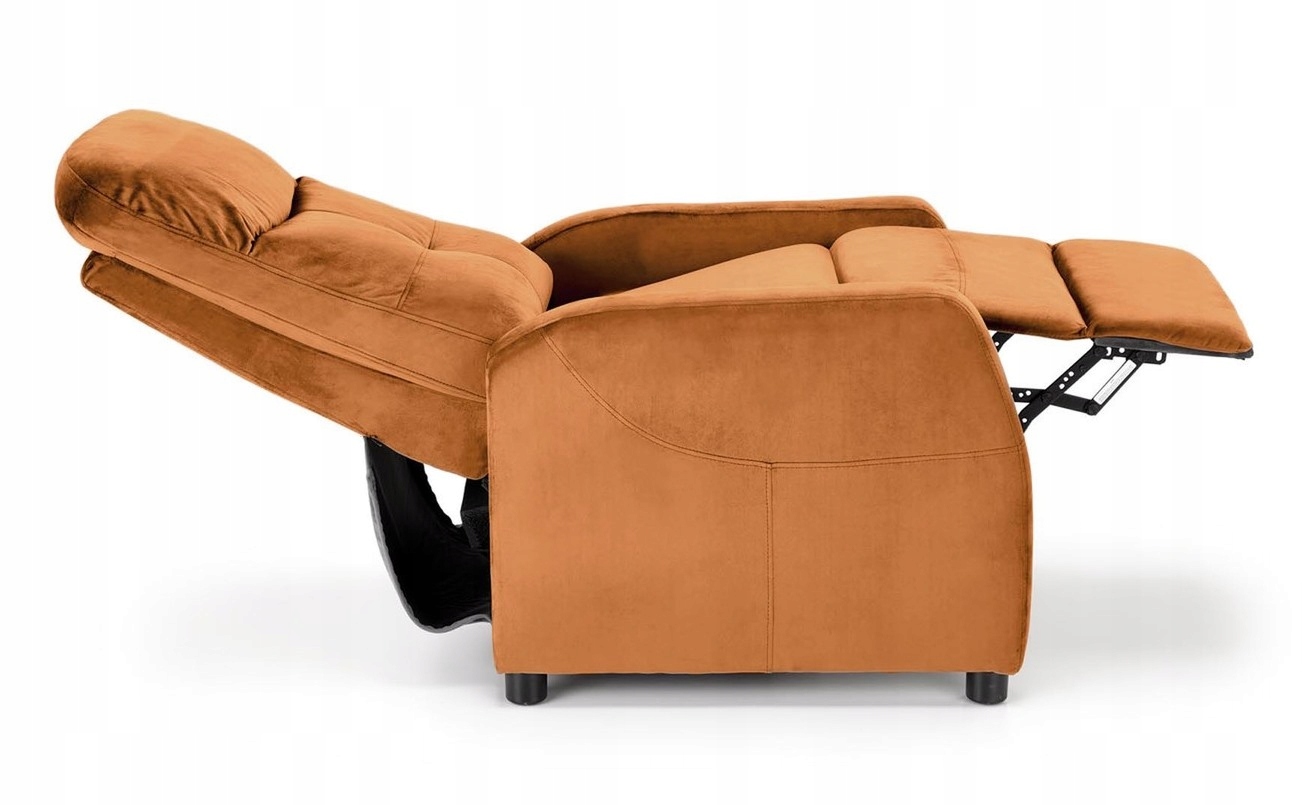FOTEL WYPOCZYNKOWY RELAX FELIPE 2 cynamon VELVET ROZKŁADANY