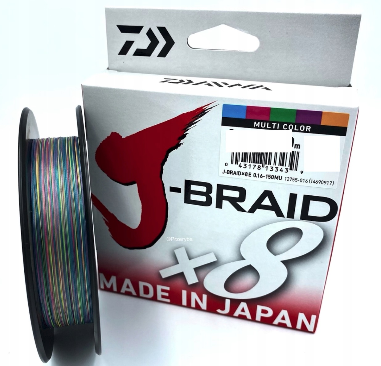 Daiwa J-braid X8 0,42MM 300M Multicolor