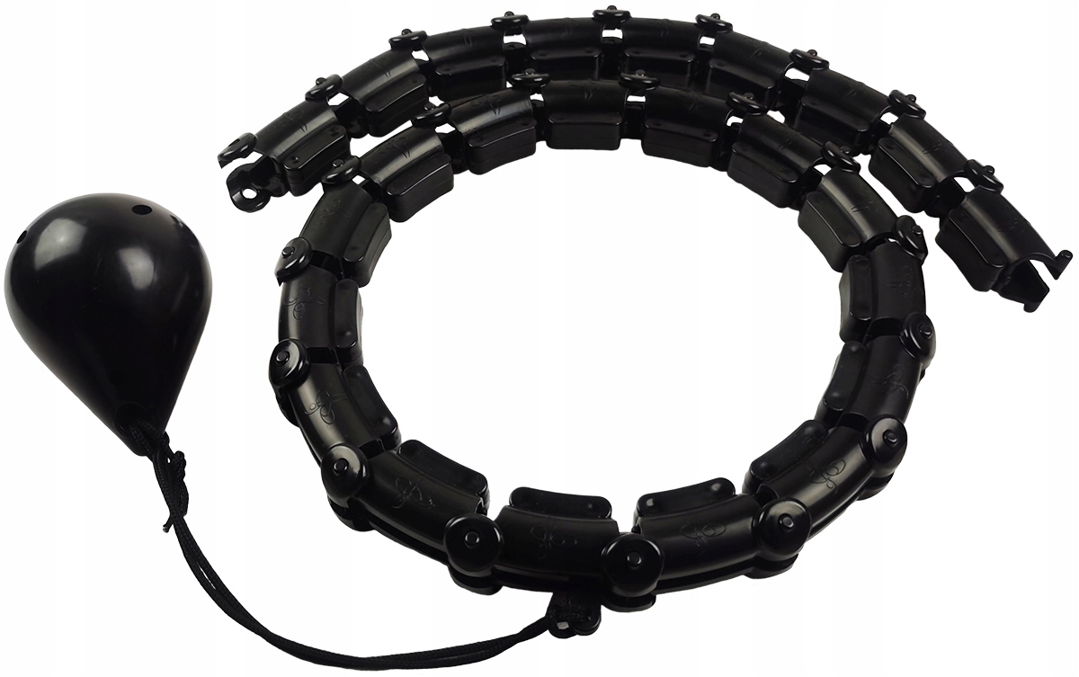 HULA HOP Z MASAŻEREM I OBCIĄŻENIEM CZARNE TRENING Kod producenta 1040653