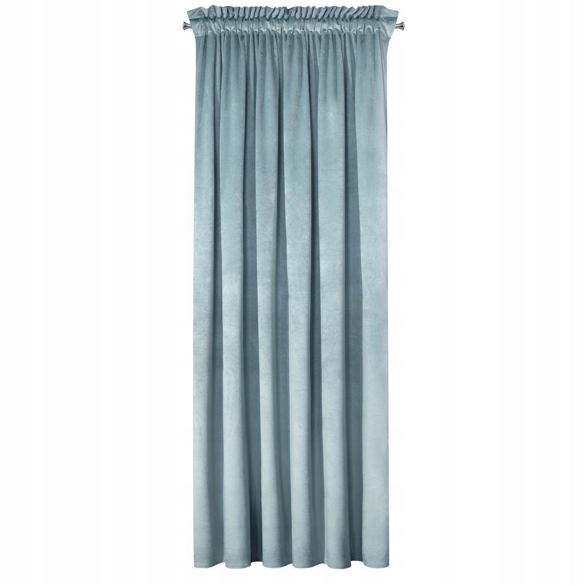 

Zasłona 140x270 Niebieska Welur Taśma Eurofirany