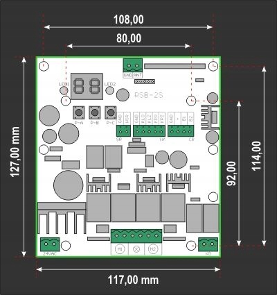 STEROWNIK BRAMY SKRZYDŁOWEJ 12-24V 3piloty Polski Marka inna