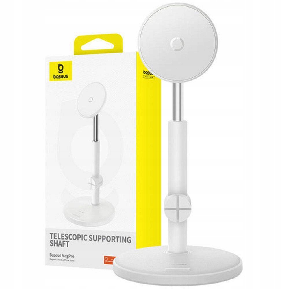 Baseus Magnetyczna Podstawka Pod Telefon Magpro Biała Bs-Hp014