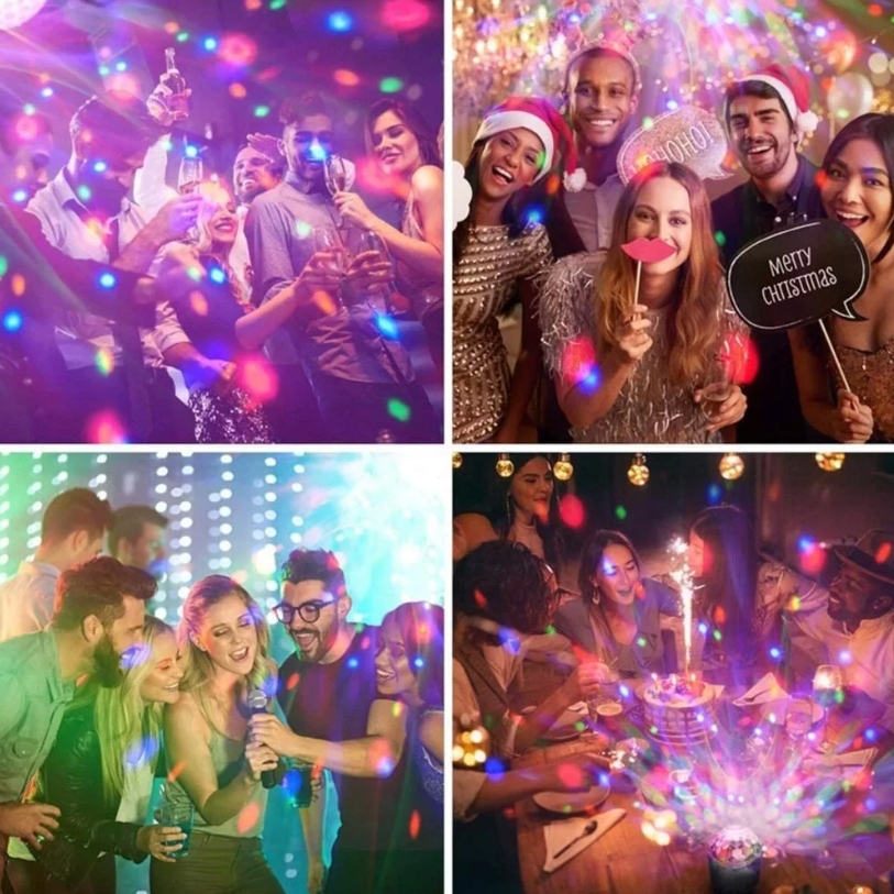 PROJEKTOR LASEROWY DISCO KULA RZUTNIK RGB +PILOT Kod producenta LASEROWY ŚWIĄTECZNY DYSKOTEKOWY LED RGB