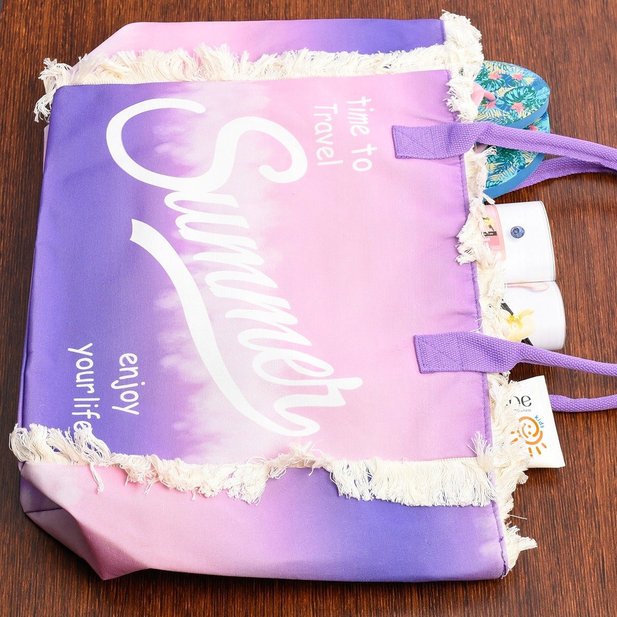 TORBA DAMSKA NA RAMIĘ PLAŻĘ LATO PLAŻOWA DUŻA LEKKA POJEMNA A4 Marka bez marki