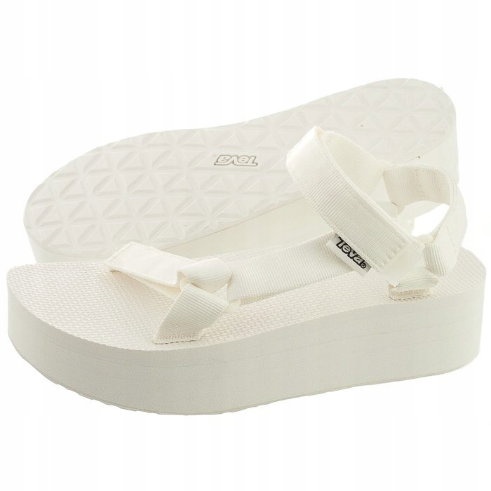 Dámské sandály na platformě Damksie Teva W Flatform Bílé