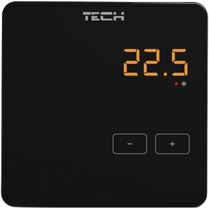 Tech Bezdrátový Pokojový Regulátor R-8Z, Černý