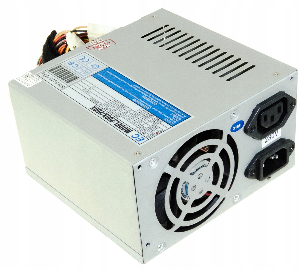 Ec 200X/250X 200W Atx 20-PIN Molex Fdd