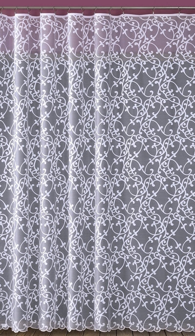 Mg Záclona 619/106 Bílá 350x220 cm Hotová S Páskou Skr