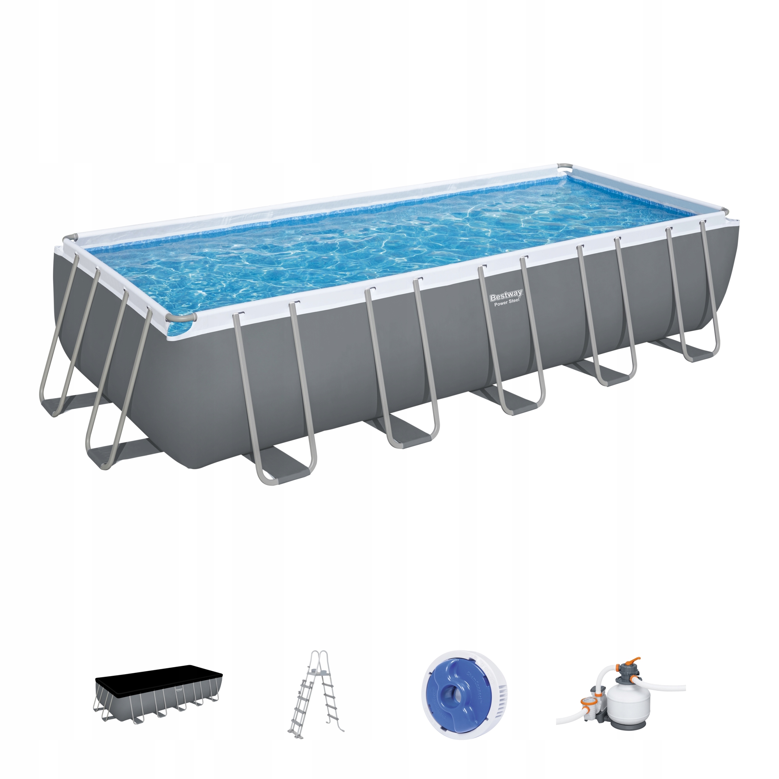 Roštový bazén Bestway obdĺžnikový 640 x 274 cm 132 cm 19281 l Zahradný
