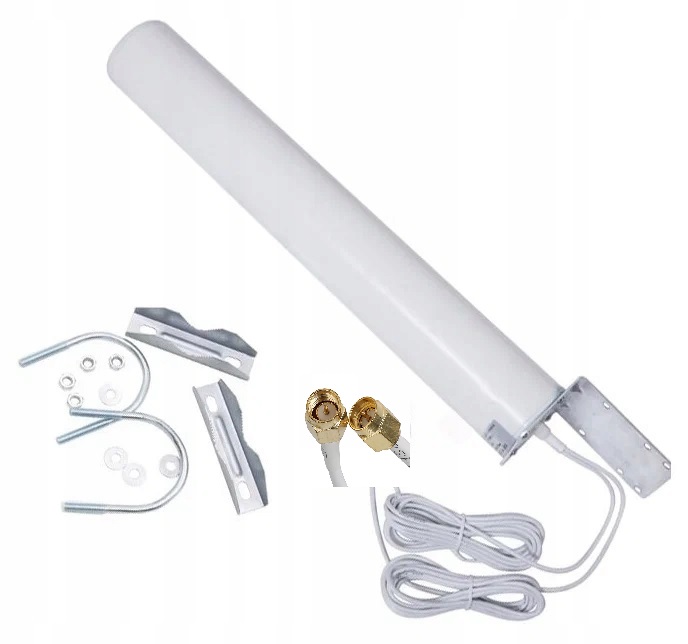 ANTENA XL 42cm ZEWNĘTRZNA 3G/4G LTE 28dbi DUAL SMA 2x10m ROUTER B311 B315