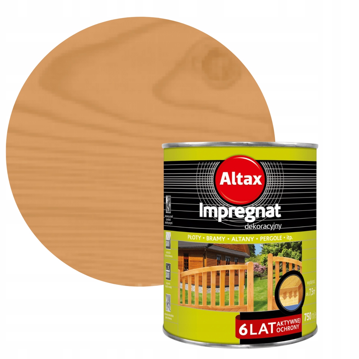 

Altax Impregnat Dekoracyjny 0,75L Dąb