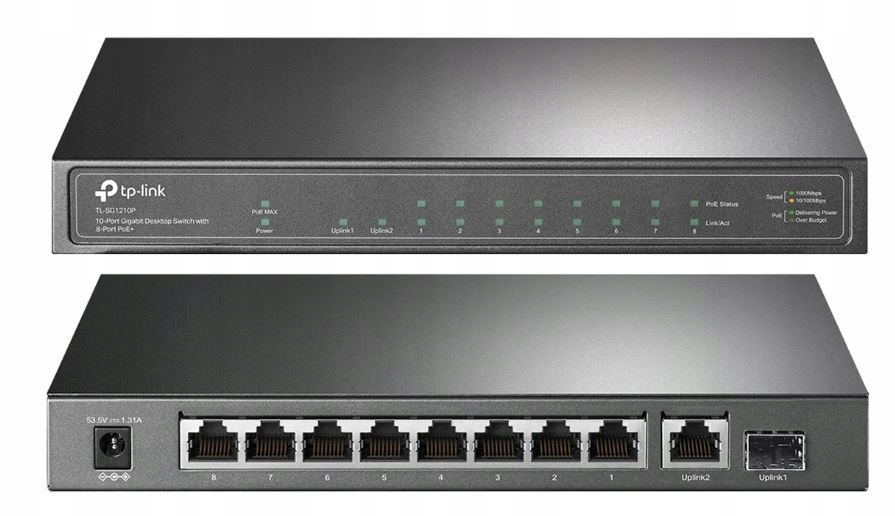 

Tp-link TL-SG1210P Switch, 8 PoE+, Sfp, 10 Gigabit