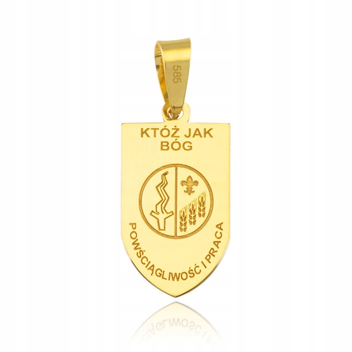 ZŁOTY MEDALIK MICHAŁ ARCHANIOŁ PRÓBY 585 Marka bez marki