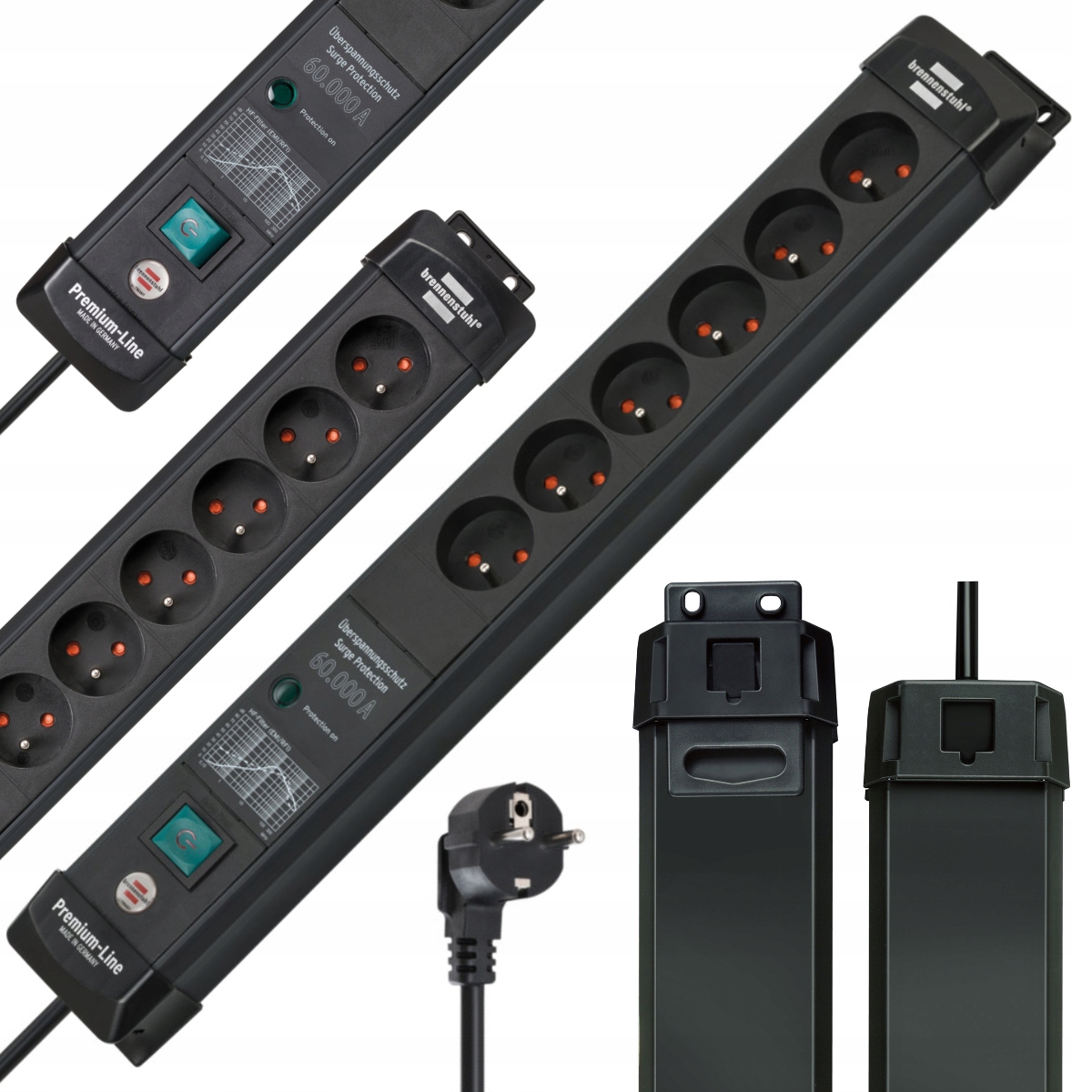 Listwa przepięciowa Premium-Line 6x z ochroną 60 000 A