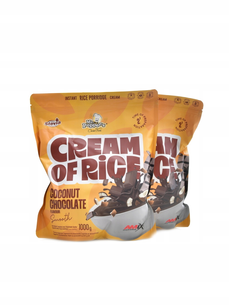 Amix Cream of rice 2 x 1000 g kokos čokoláda Duopack