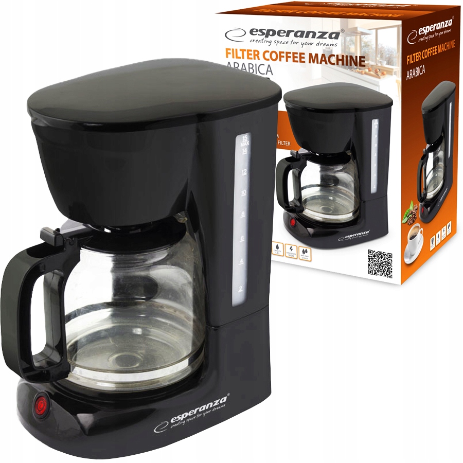 ESPERANZA EKSPRES PRZELEWOWY DO KAWY ARABICA 1.8L Model Arabica