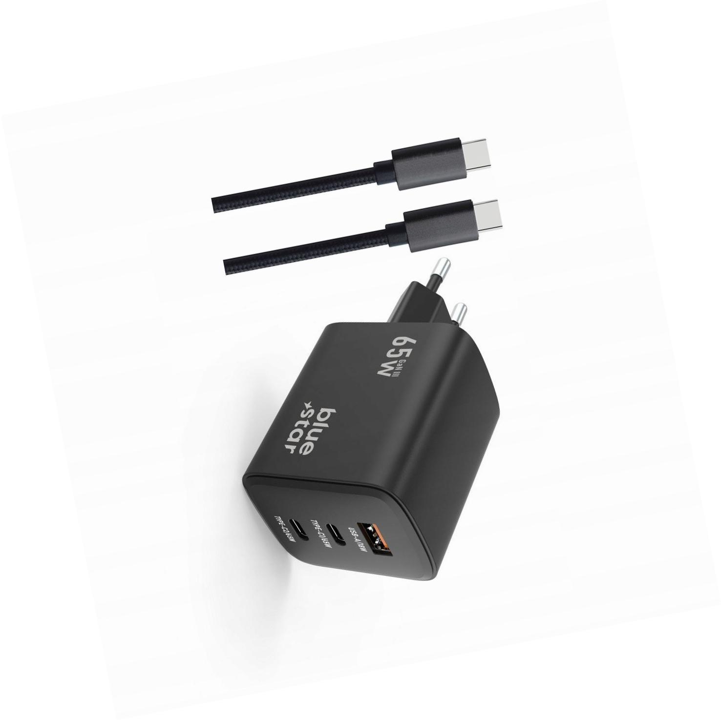 Szybka ładowarka Gan 65W kostka z kablem 3 wejścia do Google Pixel 7 Pro
