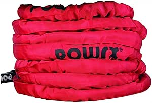 Powrx Battle Rope 3rdzeniow skręcona lina sportowa 15m crossfit fitnes 50mm