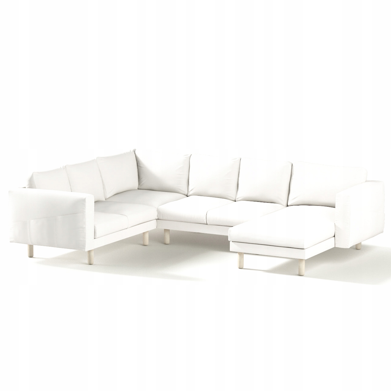 Dekoria potah na pohovku Norsborg pro 5 osob Ikea, bílý