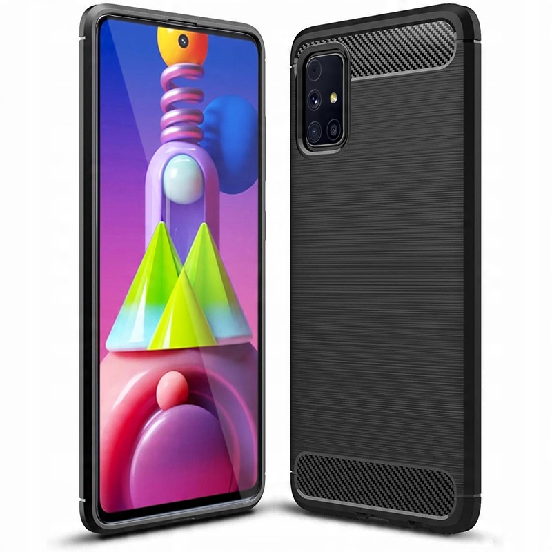 

Etui Pancerne Karbon Do Samsung M51 Szkło