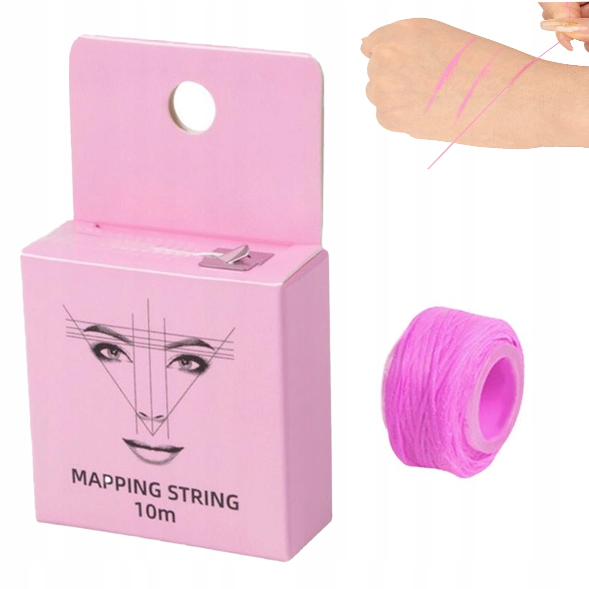 

Nić barwiąca do geometrii brwi różowa Mapping 10m