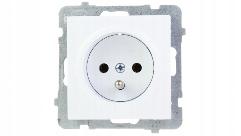 

As Gniazdo pojedyncze z/u białe GP-1GZ/m/00