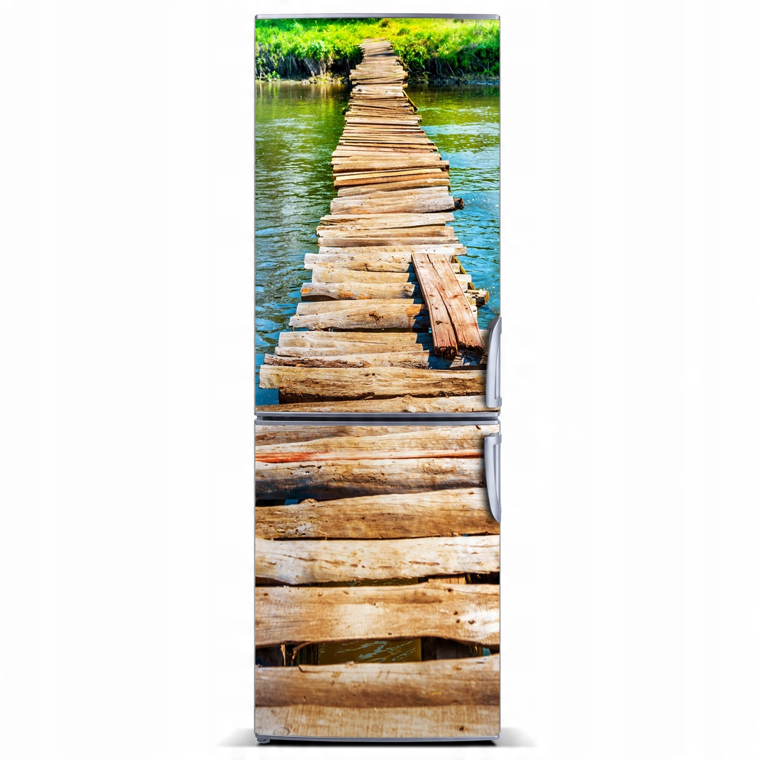 

Mata magnetyczna na lodówkę Drewniany most 60x180