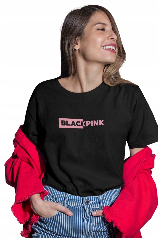 

Blackpink Koszulka Damska Kpop Czarna 3 S