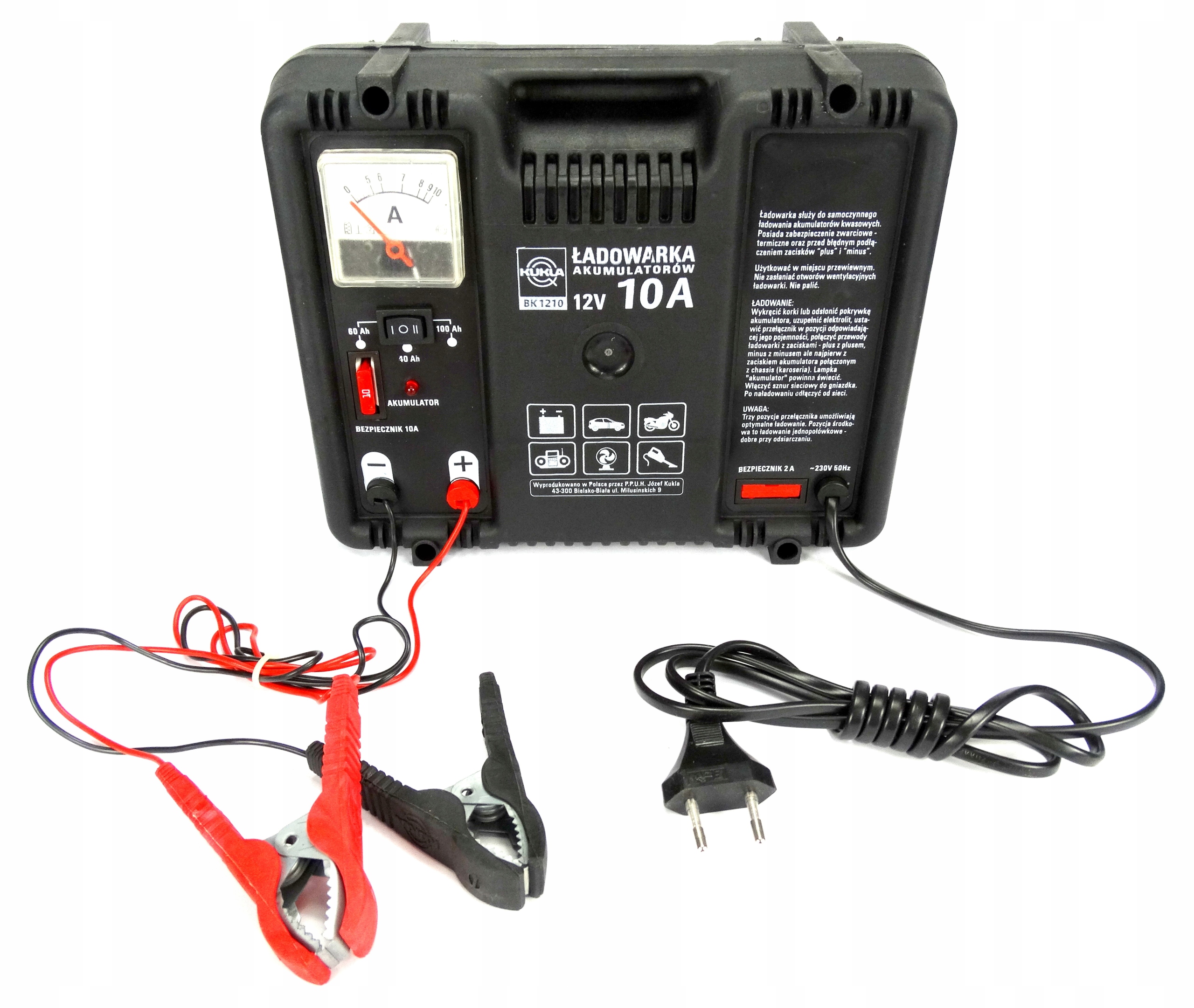 

Prostownik Akumulatorowy Ładowarka 10A 12V