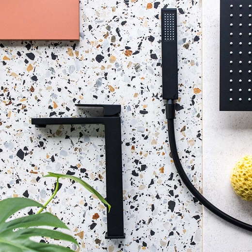 Corsan Umývadlová batéria Ango CMB3029BL vysoká, čierna