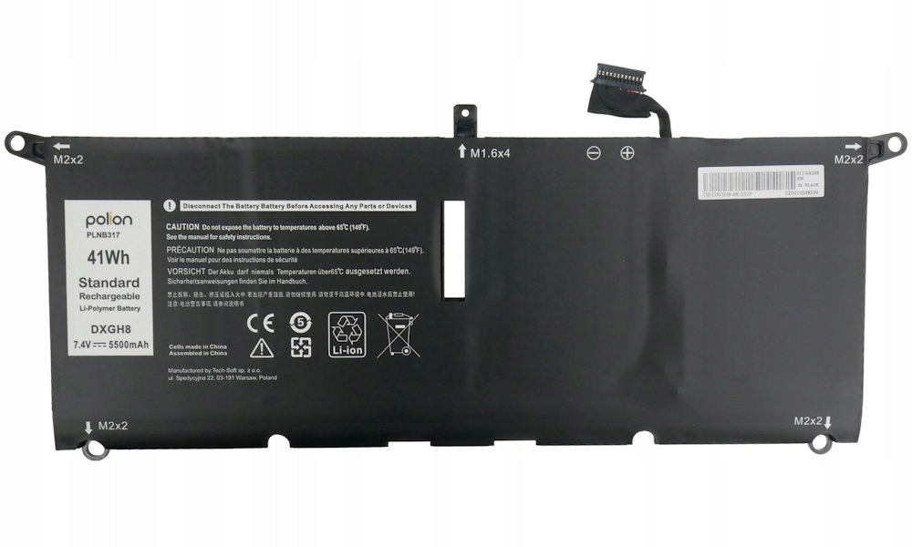 Trx Baterie Polion DXGH8 pro notebooky Dell 451-BCDX Inspiron 13 5390 7390