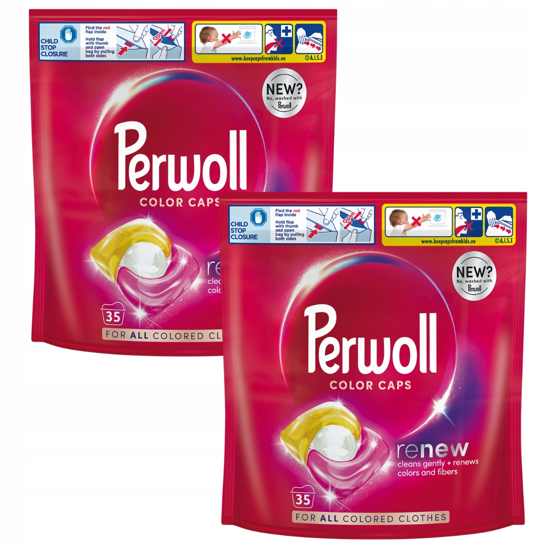 Perwoll Caps Color Kapsułki do prania 2x 35 szt