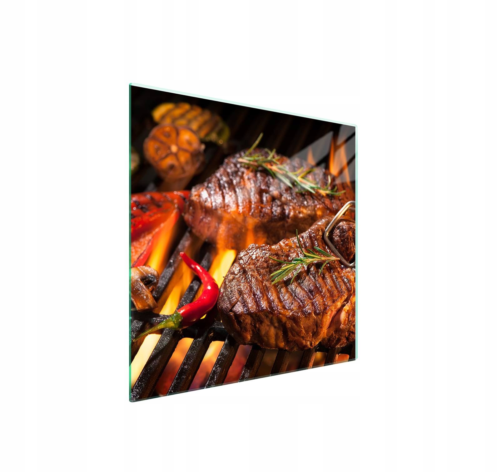 Ochranná skleněná deska na sporák 50x52 Grill Tvrzené sklo 7v1