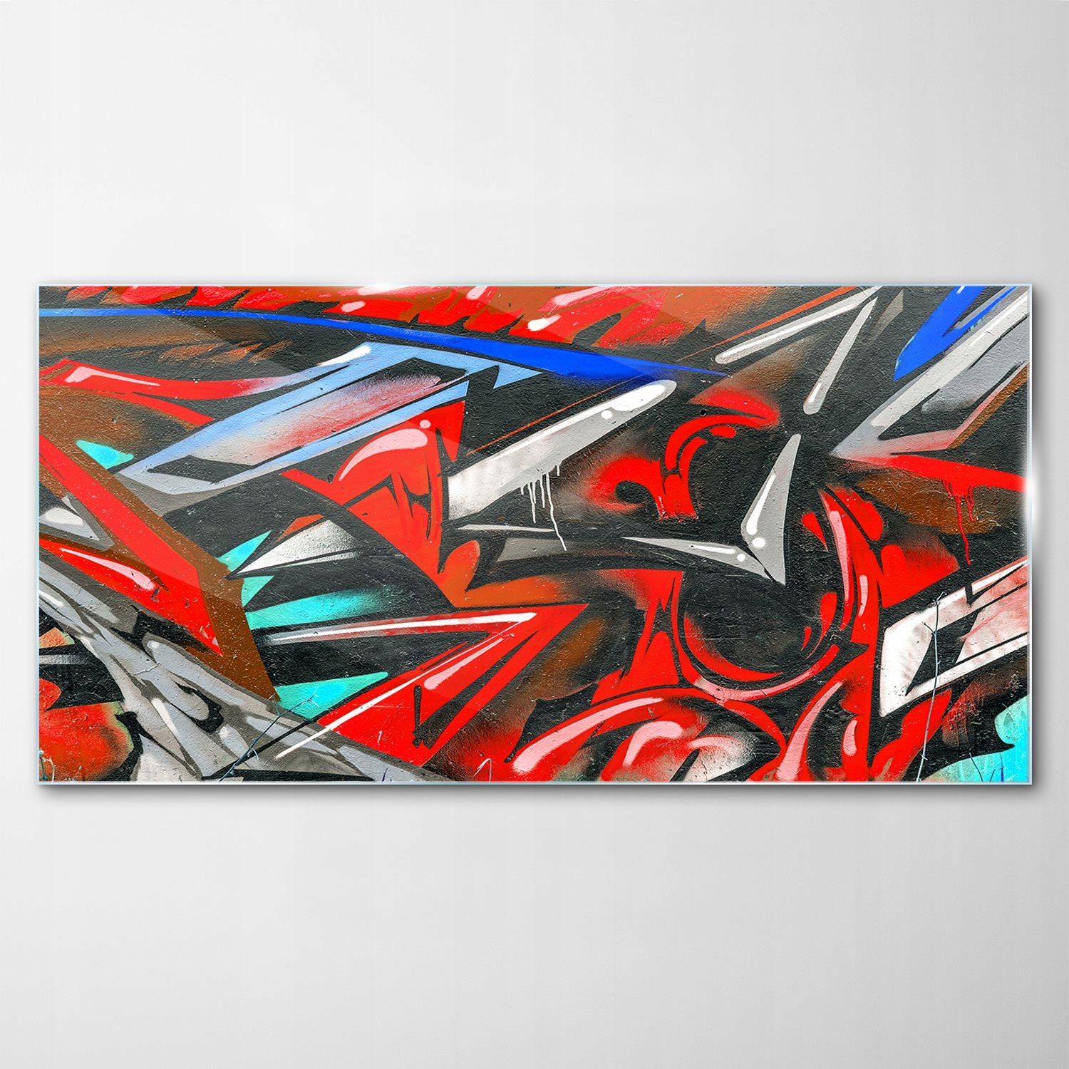 Obraz na skle Dekor Ulica Graffiti Umenie 140x70