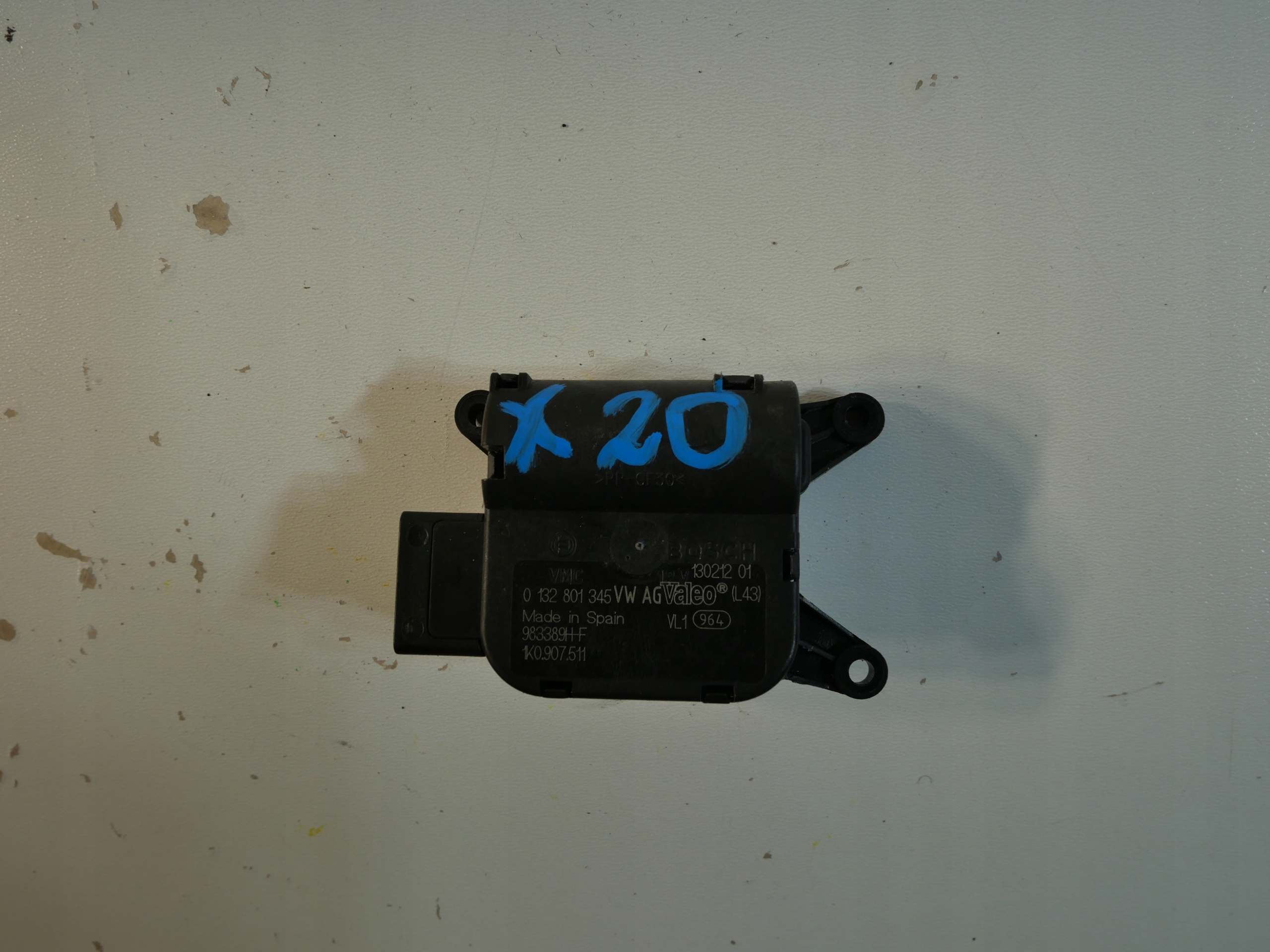 VW SEAT SKODA Micro moteur KLAP Bloc de chauffage complet 1K0907511