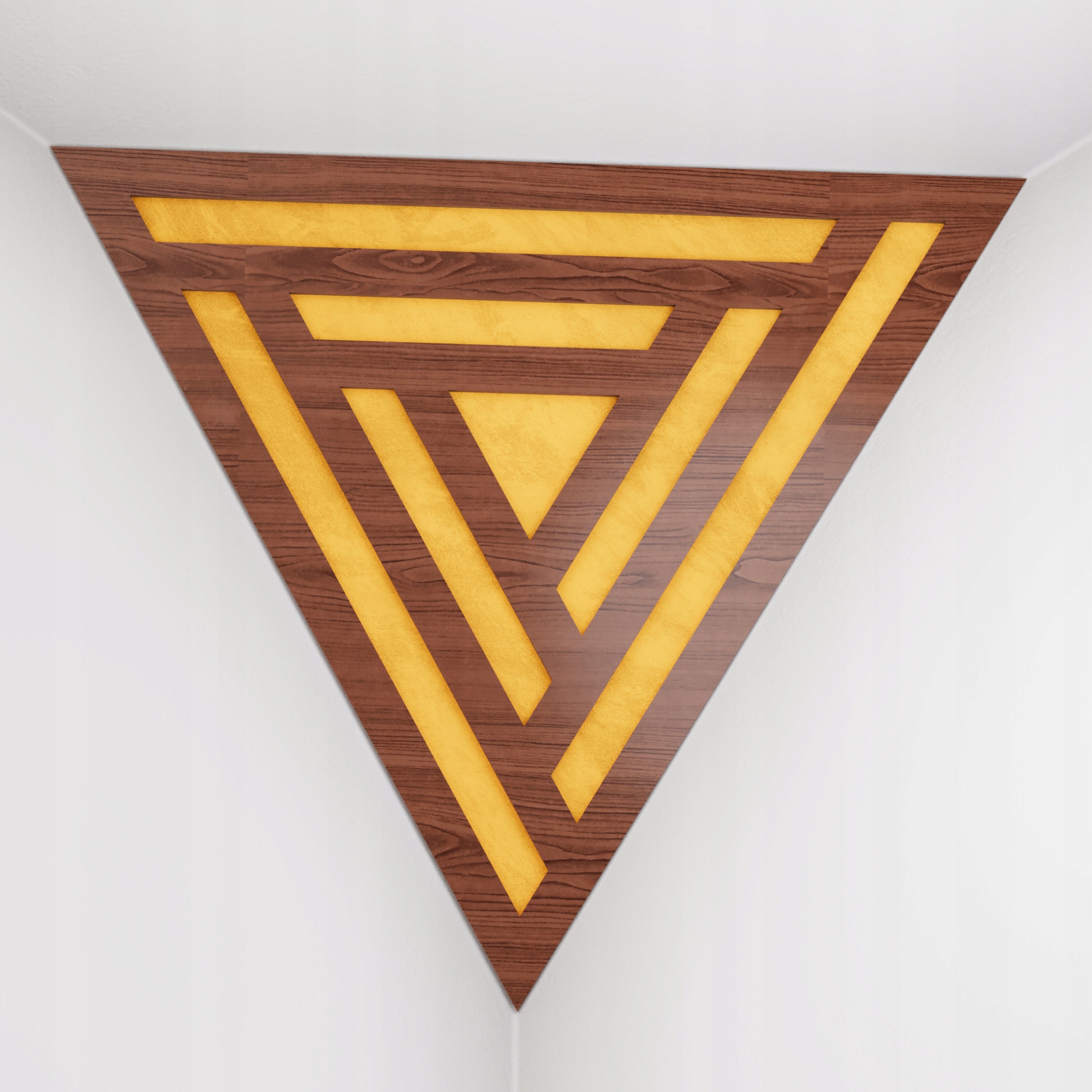 2szt Pułapki Basowe Kątowa Triangle SCIFI-F | Orzech-Żółty