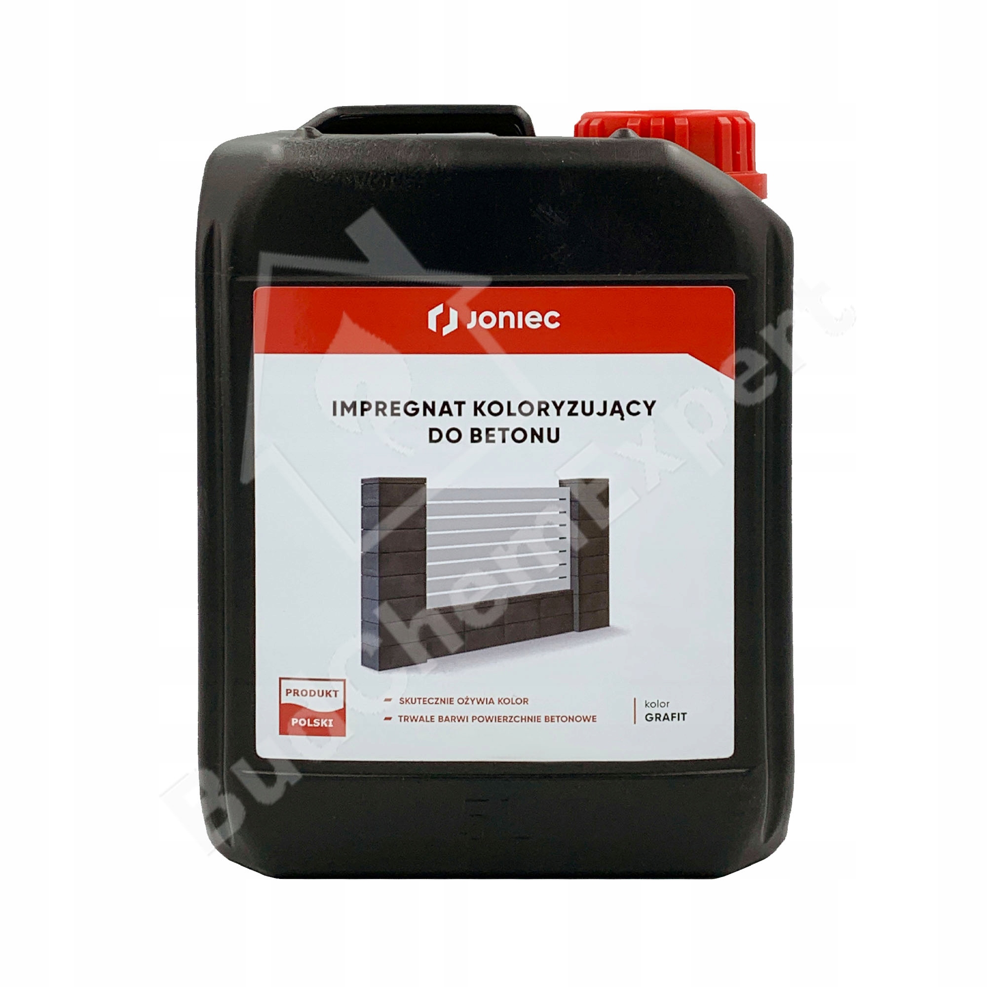 Joniec Impregnat Barwiący Do Betonu Kostki Ogrodzeń Grafit 5L