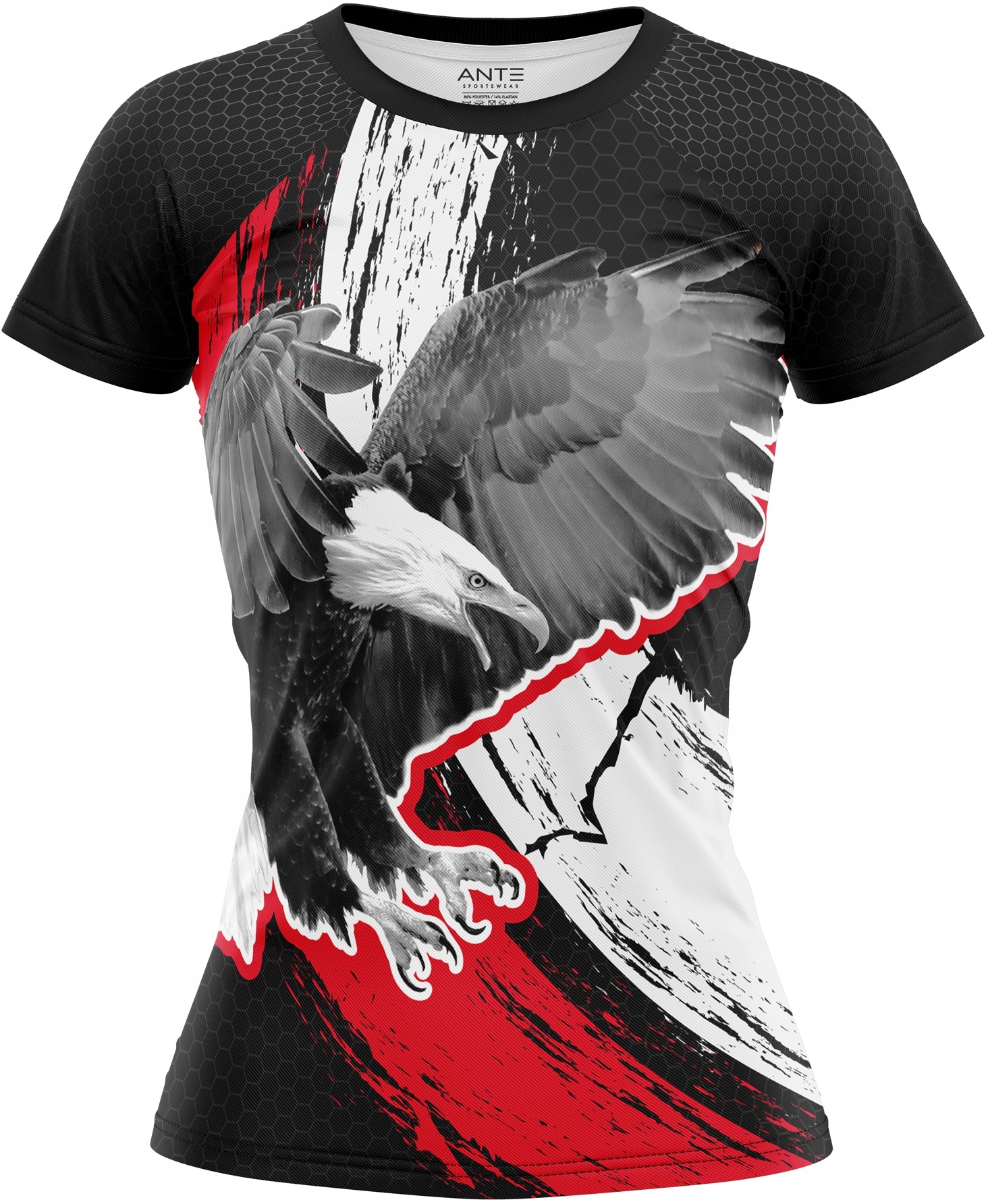 Koszulka Damska KIBICA Sportowa T-Shirt POLSKA XXL