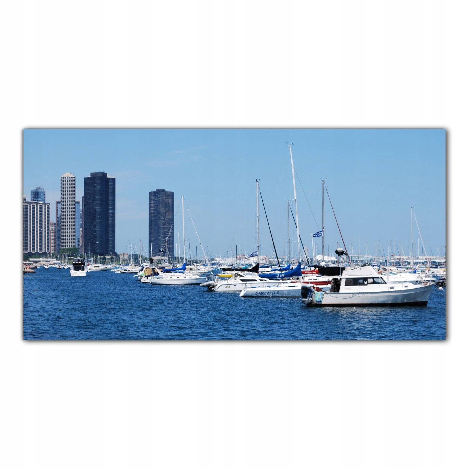 

Obraz na szkle Foto Jezioro Michigan Jachty 140x70