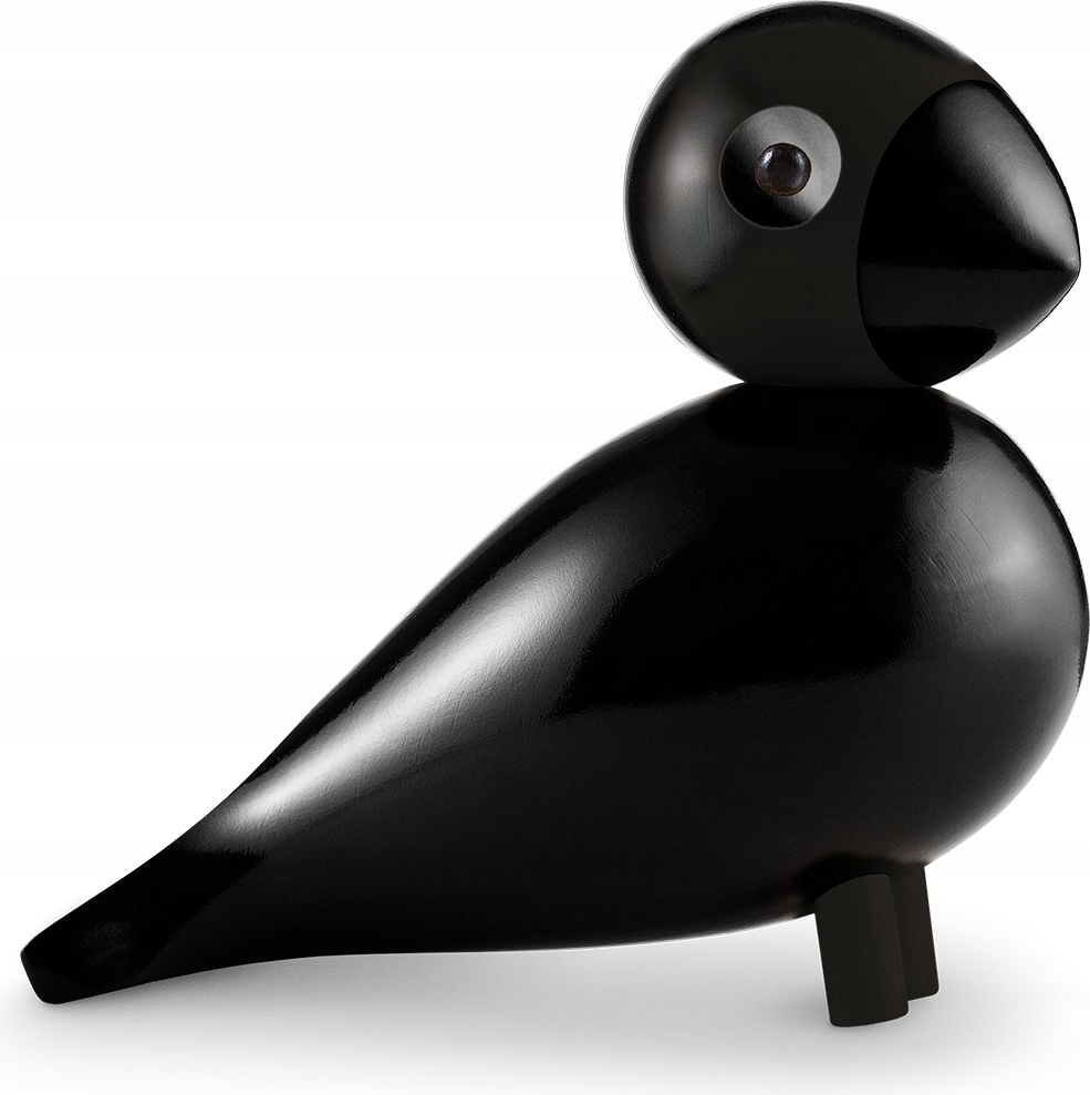 Kay Bojesen Songbird Drevený vtáčik XL Raven Čierny