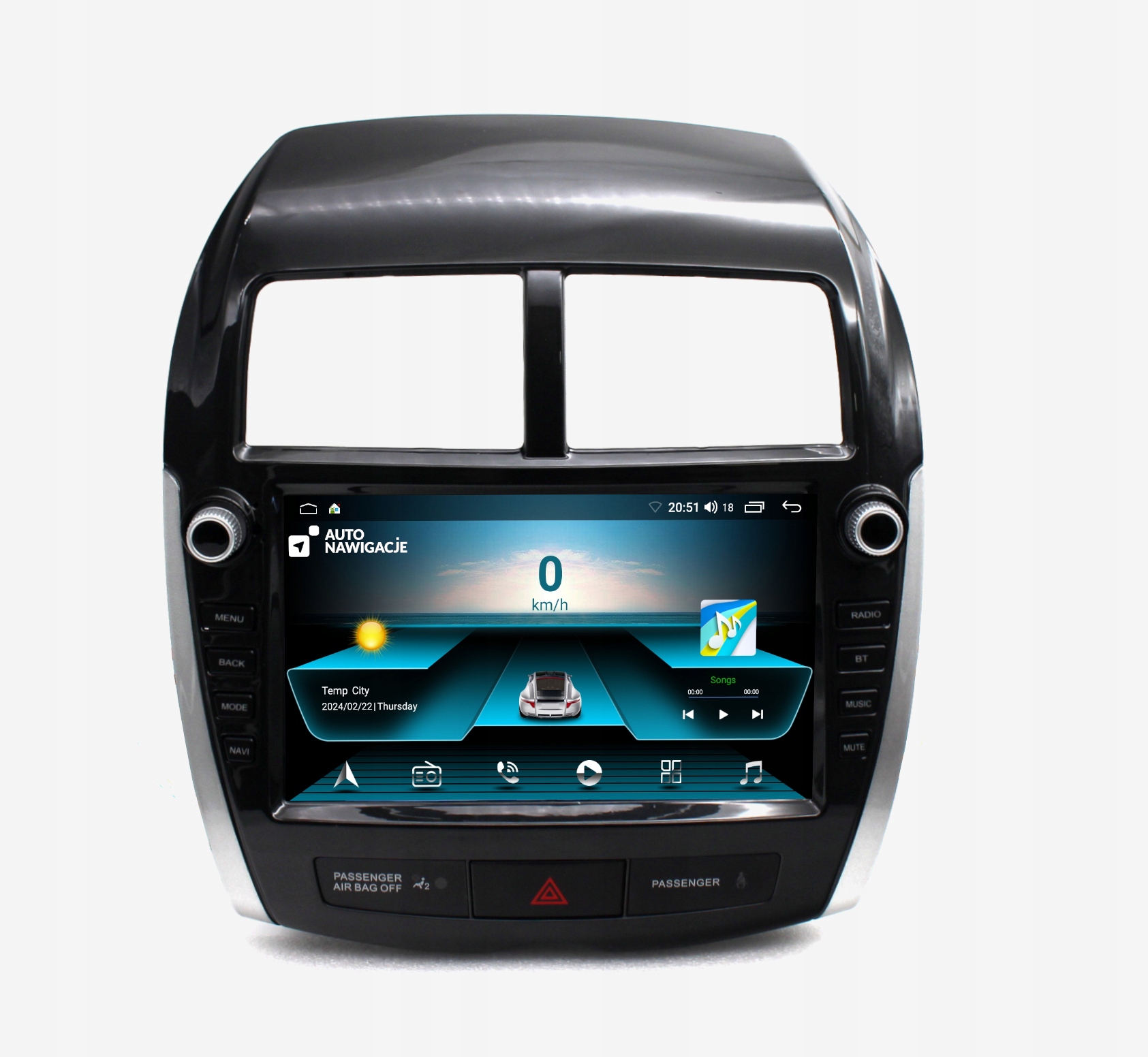 Radio Nawigacja Gps Mitsubishi Asx 2010-2020 Android