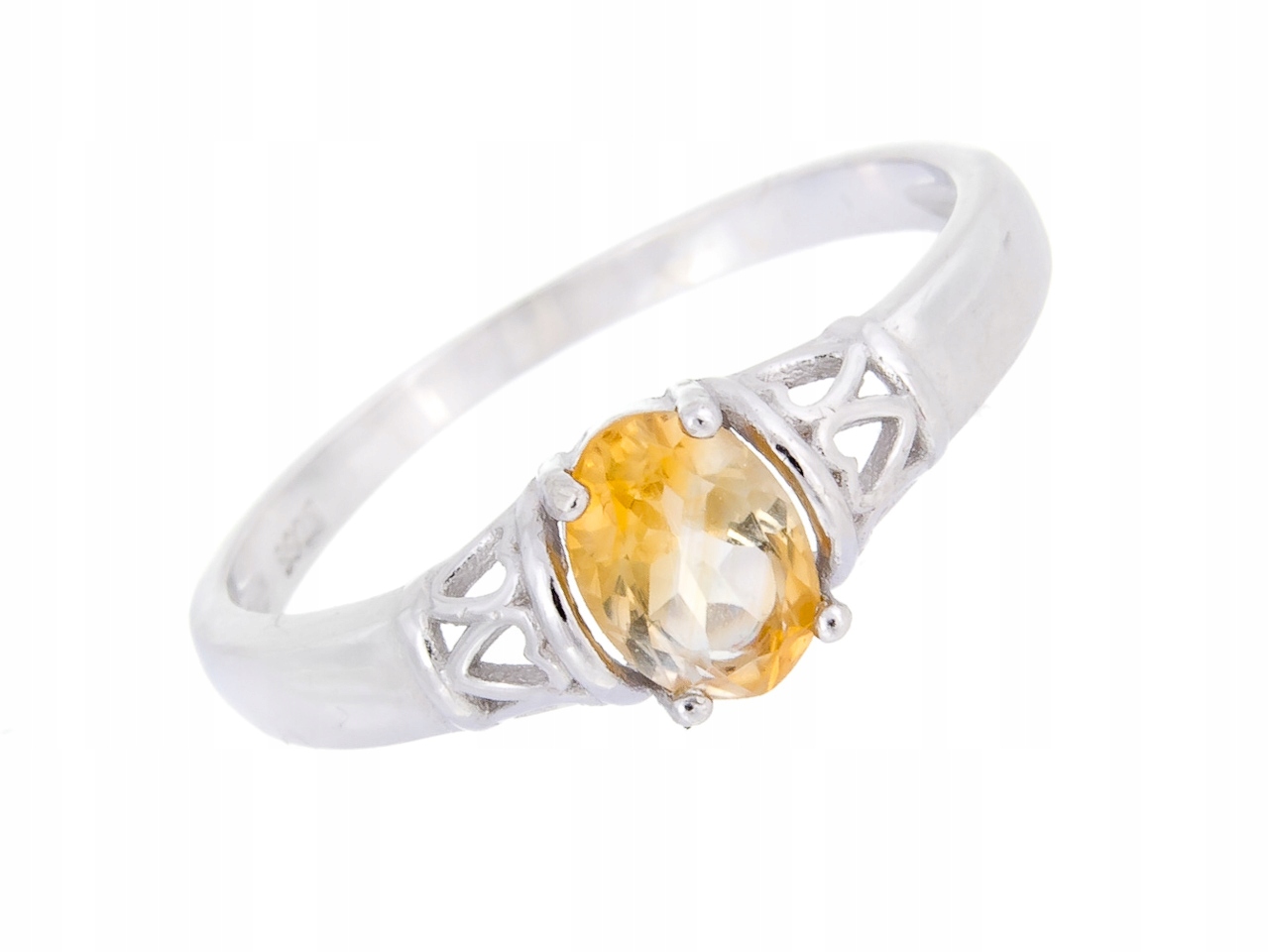 Stříbrný Prstýnek Prsten VEL.12 Citronů Přírodní Dárek