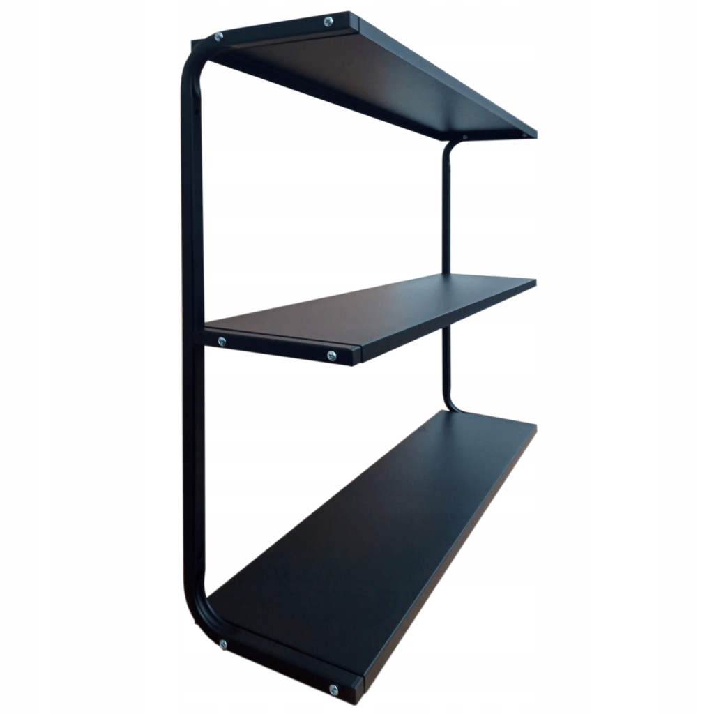 Nástenná kovová polica dĺžka 95 cm PG3C trojitá dielňa loft garáž