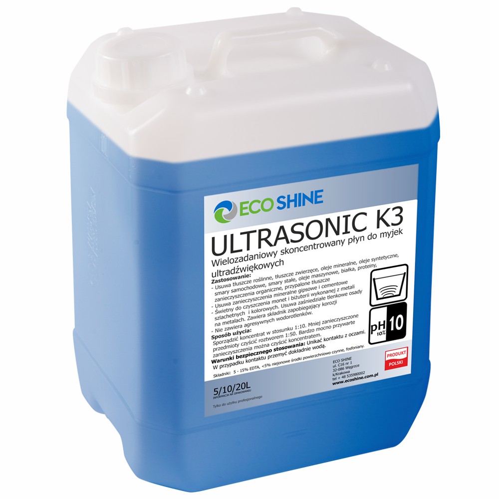

Eco Shine Ultrasonic K3 5L Koncentrat Do Myjek