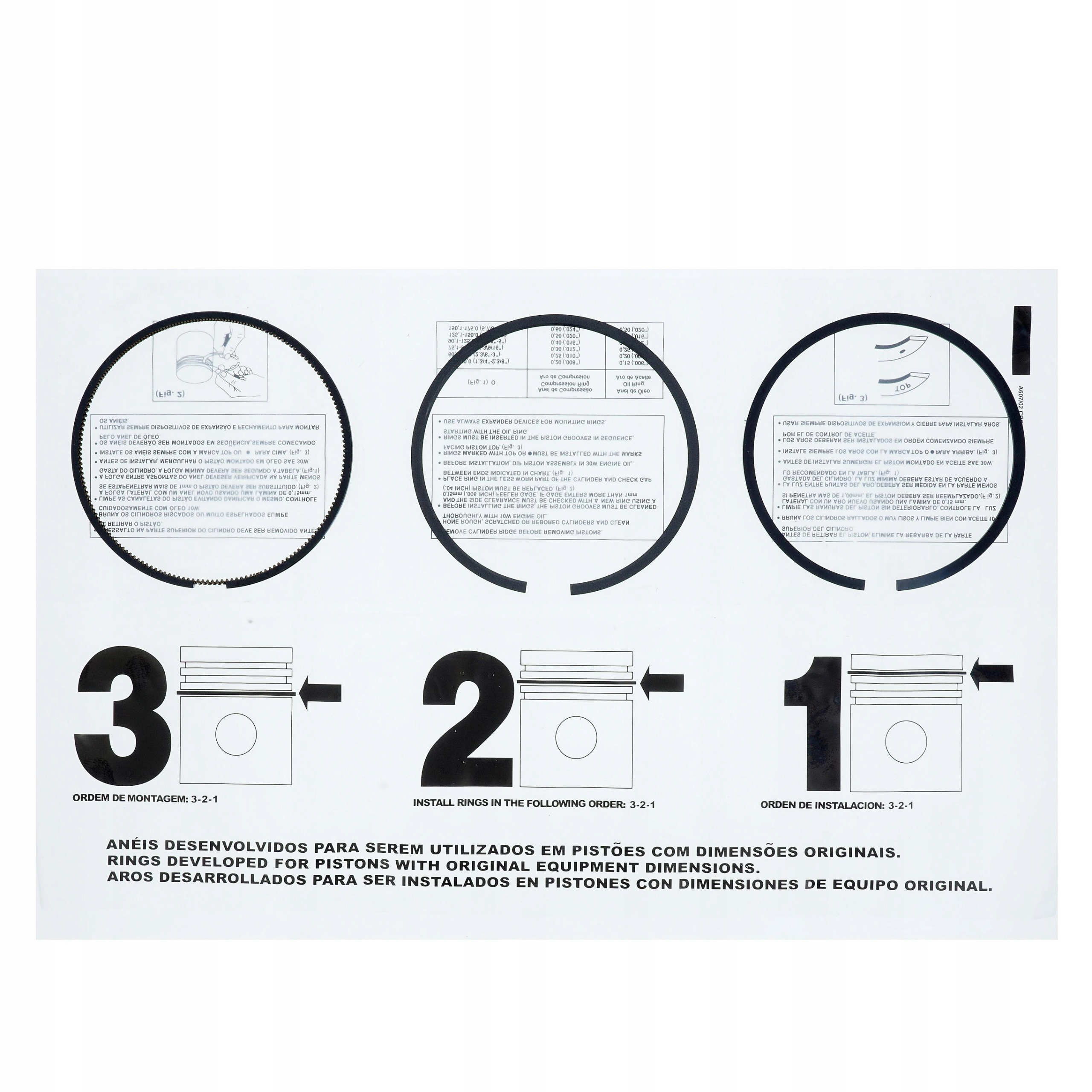 JD38A - КОМПЛЕКТ ДЛЯ РЕМОНТУ ДВИГУНА JOHN DEERE