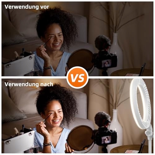 EVERSHOP LED Ring Light 10.5" with Stand for Streaming & Video Calls — miniatura 6
