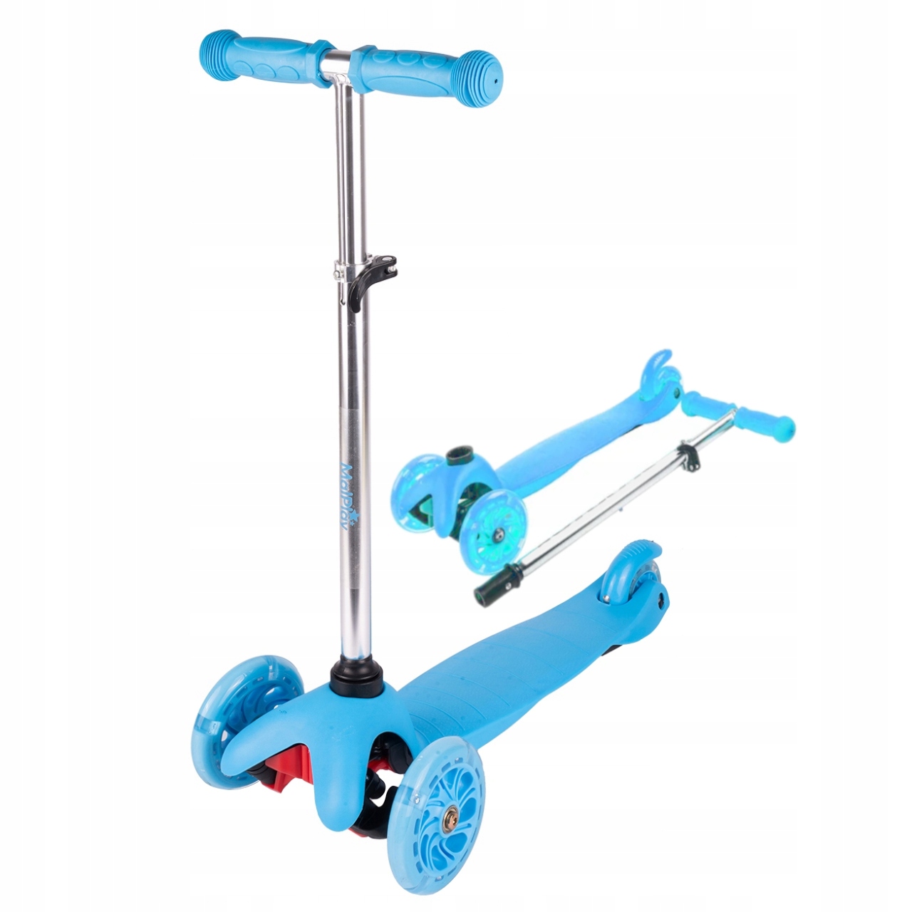 Hulajnoga balansowa trójkołowa Elektrostator składana niebieska